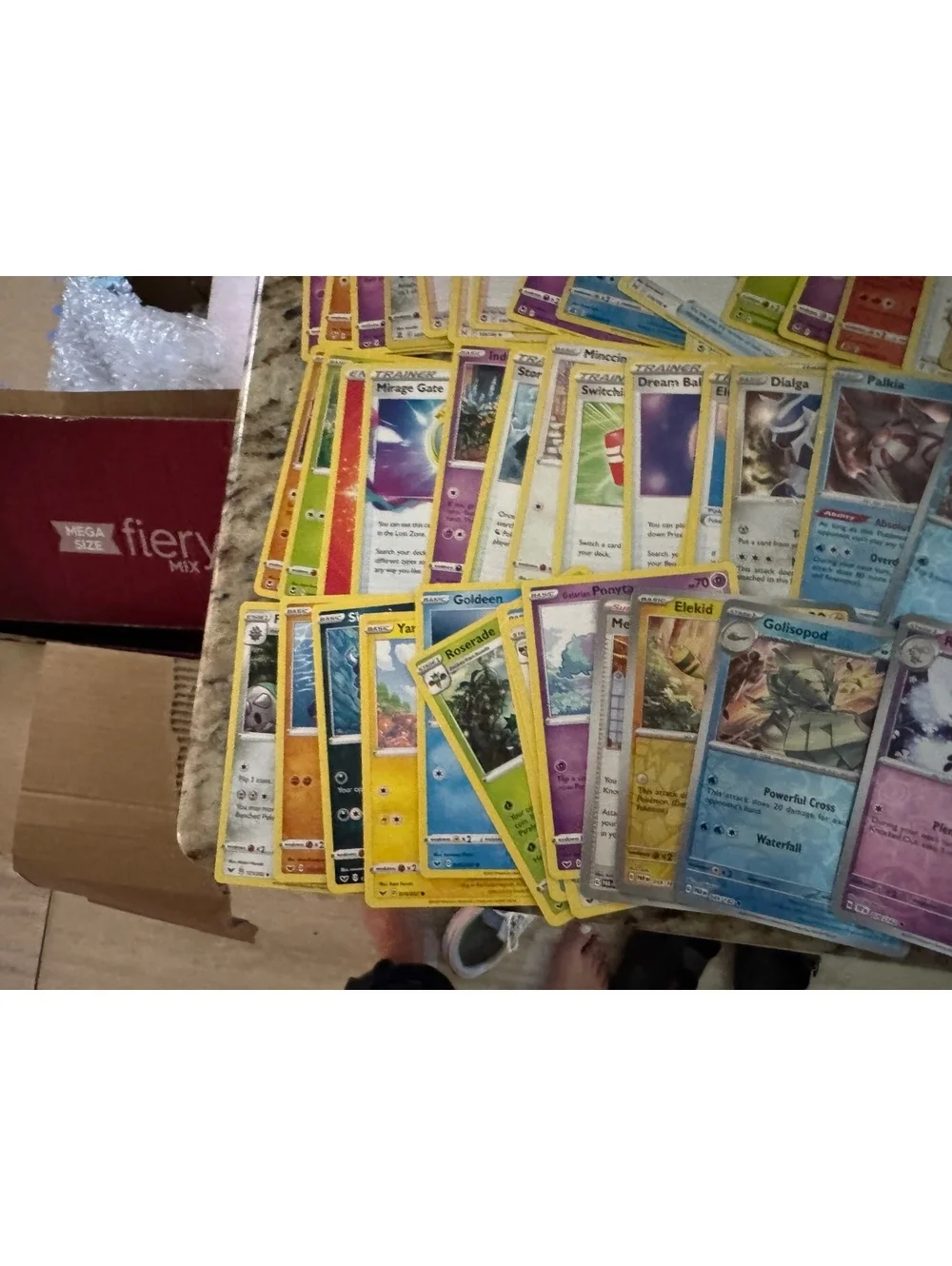 Lot of 40+ pokemon cards storage unit find